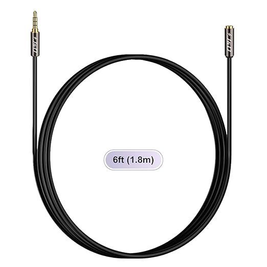 J&D 3.5mm TRRS Cable, 1/8 Inch 4 Pole TRRS Jack Male to Female Auxiliary - Image 8