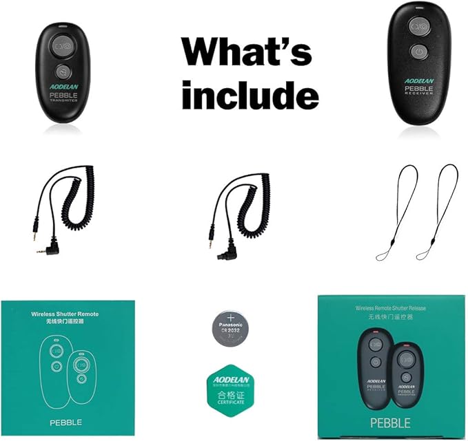 AODELAN Camera Wireless Shutter Release Remote Control - Image 7