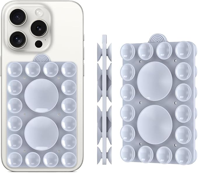 ZYCCER Double Sided Silicone Suction Phone Holder Mount, Compatible - Image 2