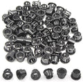 3/8" Black Snap-in Knockout Insulating Bushing Grommets, Plastic Cable Hole by EASYEAH