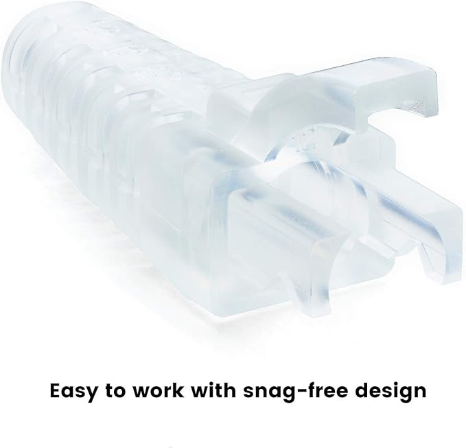 trueCABLE RJ45 Strain Relief Boots, Large 5.5 to 7.0mm Cut-to-Fit PVC Plug Cover - Image 5
