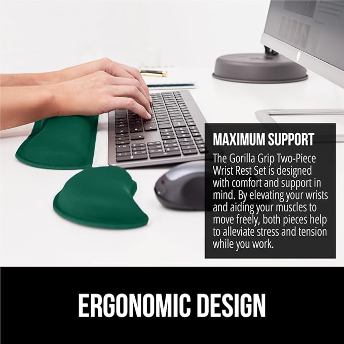 GORILLA GRIP Silky Gel Memory Foam Wrist Rest - Image 4