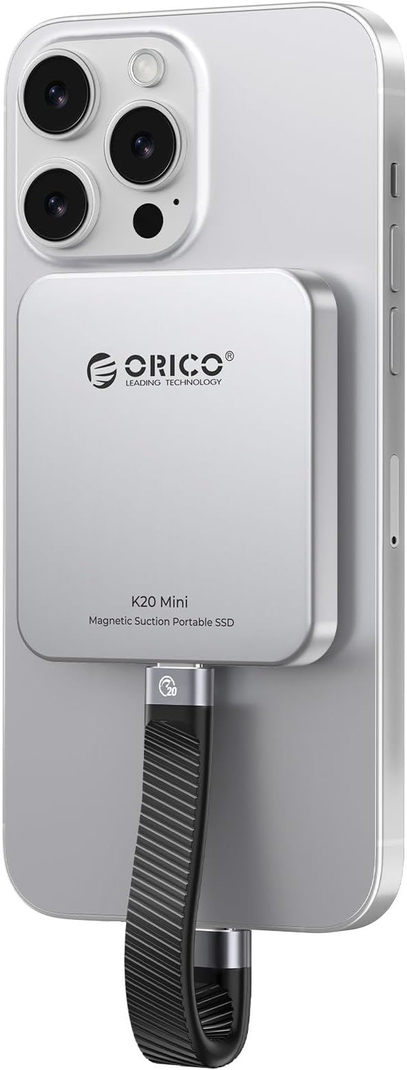 ORICO 512GB Magnetic External SSD, Aluminum Alloy, 4K 120Hz ProRes HDR Record by PioneerDataSolutionPowerYourFuture