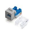 trueCABLE Cat6 Keystone Jack, Unshielded, 90 Degree Punch-Down, PoE++ 100W by trueCABLE