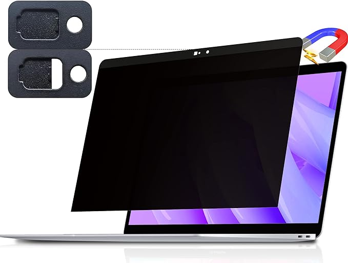 Magnetic Privacy Screen for Macbook 12 Inch, Removable Anti Blue Light Glare by peslv