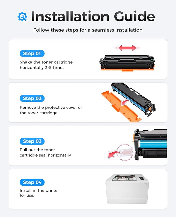 215A Toner Cartridge Set 4-Pack High Yield Replacement - Image 4