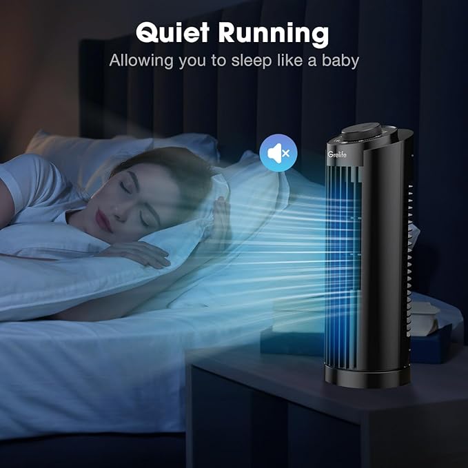 Grelife 13" Electronic Tower Fan - Image 3