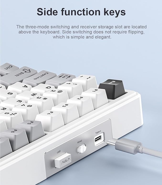 x Aula F99 Pro Wireless Mechanical Keyboard, Gasket Hot Swappable Custom - Image 5