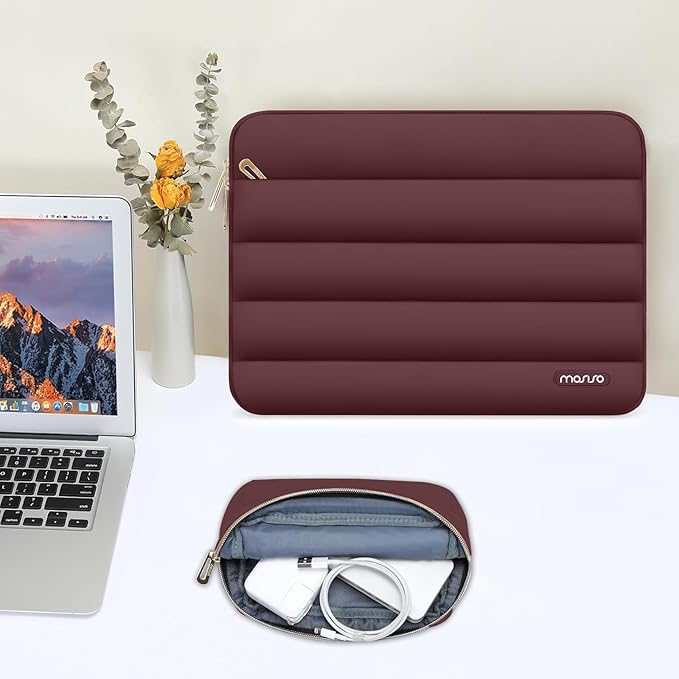 MOSISO 13.3 inch Laptop Case, 13-13.3 inch Puffy Laptop Sleeve Compatible - Image 5