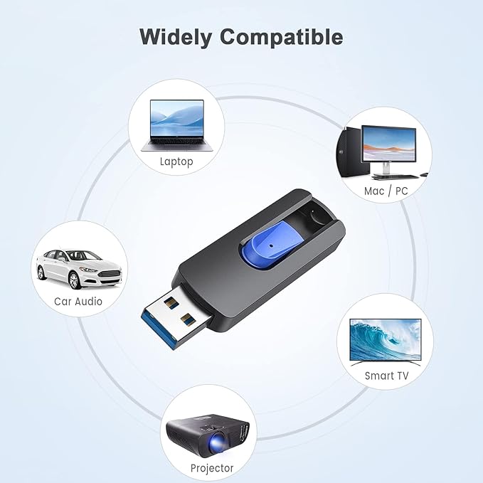 JUANWE 512GB USB Flash Drive, Thumb Drive 130MB/S High Speed, USB 3.0 Storage - Image 7