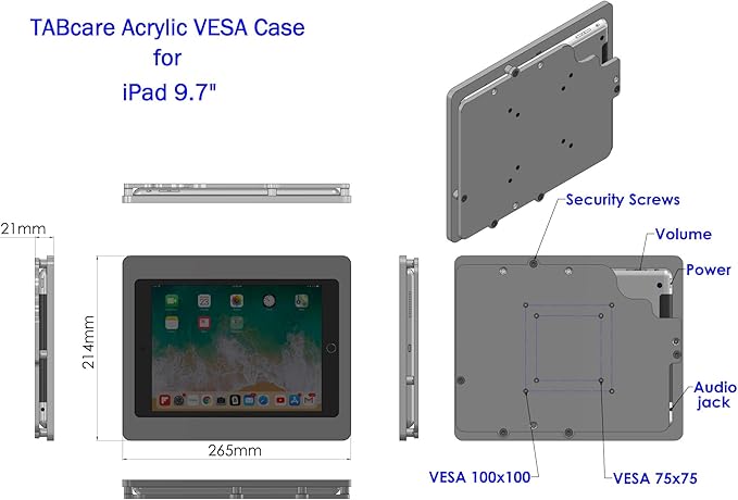 TABcare Anti-Theft Acrylic VESA Enclosure - Image 3