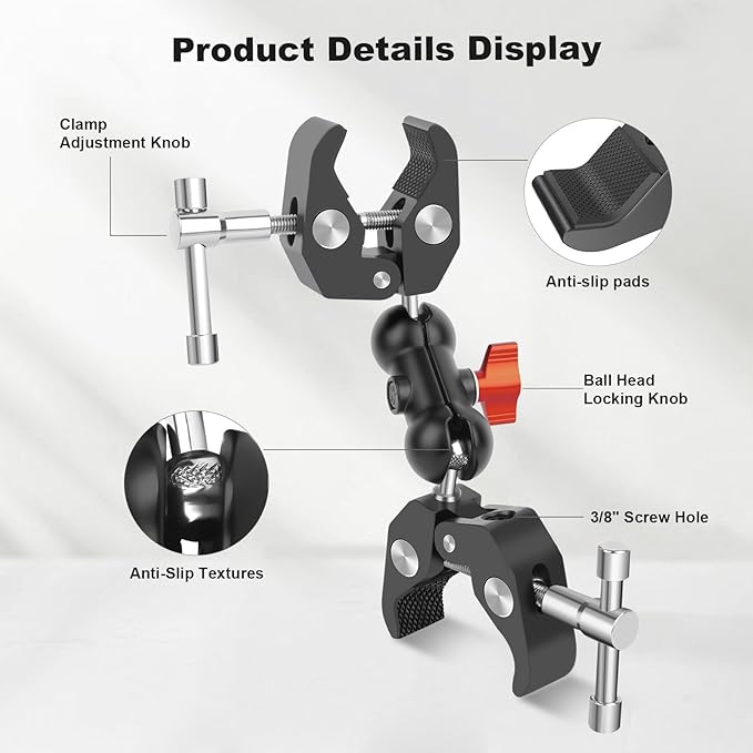 Double Super Clamp Camera Mount - Image 6