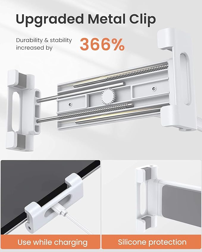 LISEN Tablet Stand Tablet Holder, Adjustable iPad Stands - Image 5