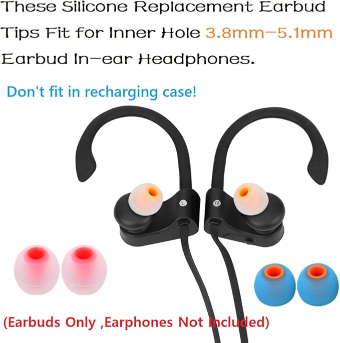 Earbuds Replacement Tips Silicone Earbud Tips Ear Gels Fit - Image 4