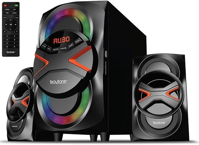 Boytone BT-326F, 2.1 Bluetooth Powerful Home Theater Speaker System, by Boytone