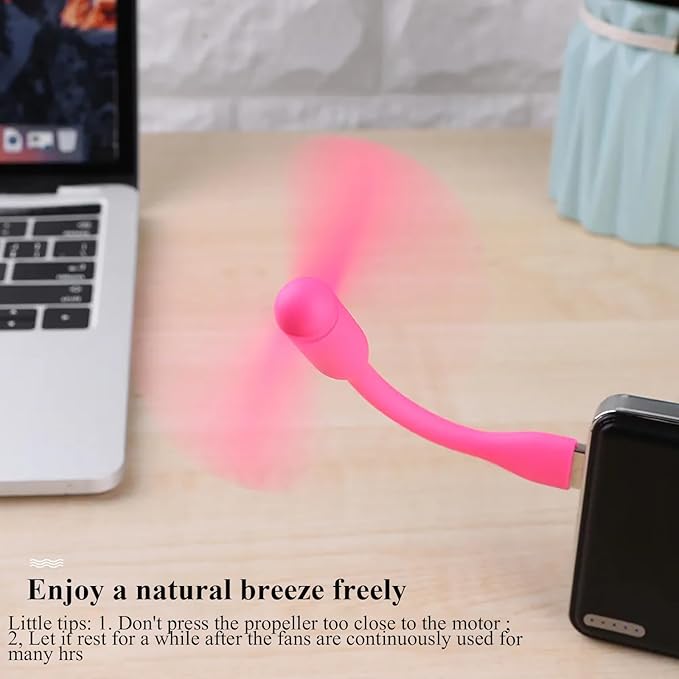 Mini USB Fan, Portable Pocket Fan USB-A Powered Little Cooler, Quiet Operation - Image 6