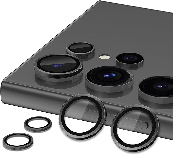 for Samsung Galaxy S23 Ultra Camera Lens Protector, Individual Metal Ring - Image 2
