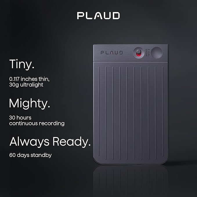 Plaud Note AI Voice Recorder, Voice Recorder w/Case, App Control, Transcribe & - Image 4