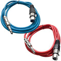 Seismic Audio - SATRXL-F6-2 Pack of 6 Foot 1/4 Inch TRS to XLR Female Patch by SeismicAudio