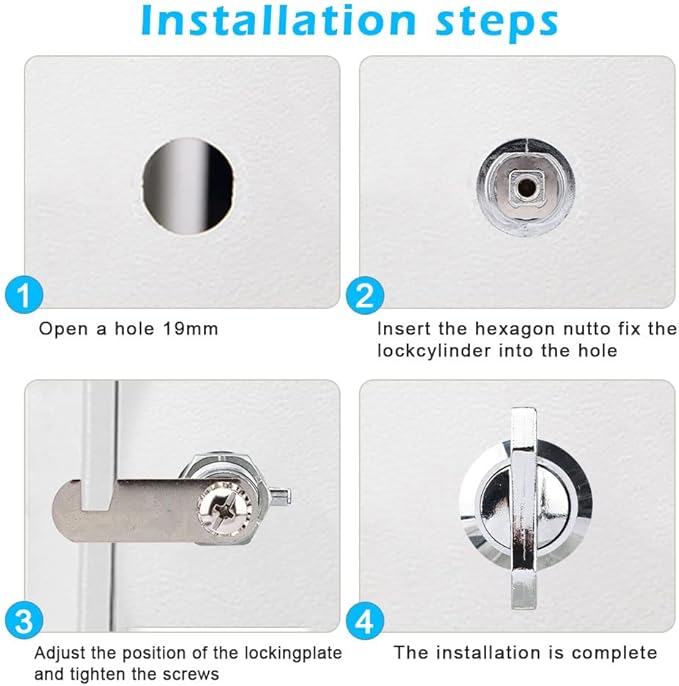 Thumb Operated Offset Cam Lock, Replacement Keyless Compartment Latch, - Image 5
