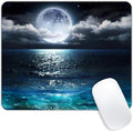 Ocean and Moon Mouse pad Customized Mousepad Non-Slip Rubber Base Mouse Pads by Goodsprout