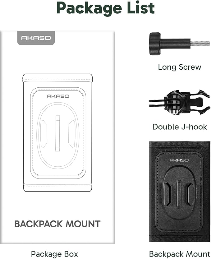 AKASO Quick Release Backpack Shoulder Strap Mount - Image 7