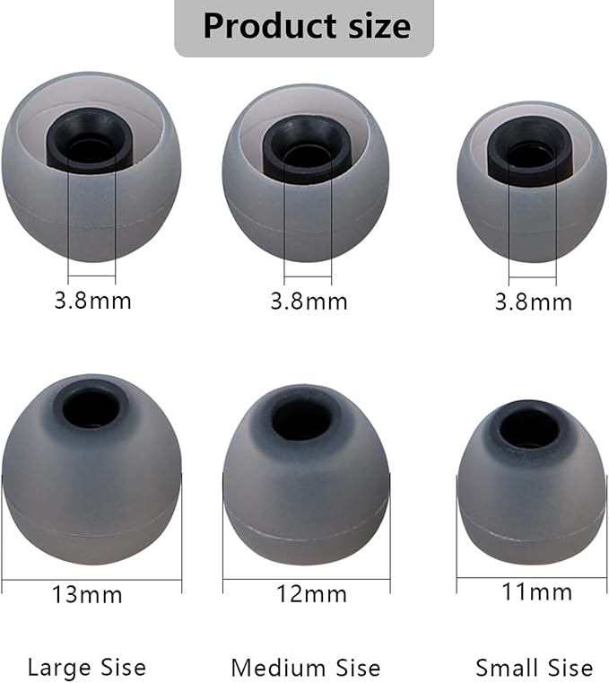 Silicone Replacement Earbud Tips Earbud Covers Fit - Image 2