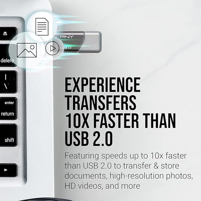 PNY 32GB Turbo Attaché 3 USB 3.0 Flash Drive - Image 5
