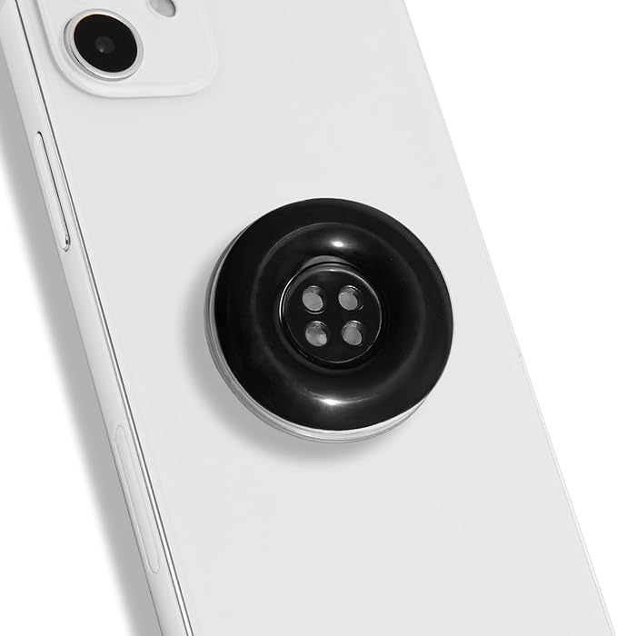 Solid Color Button Phone Grip – Minimalist Design, Durable and Lightweight by OnTheGripofficial