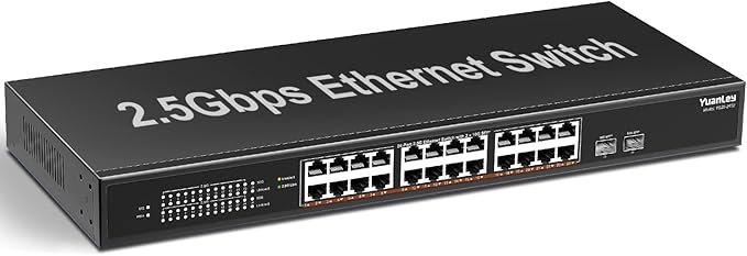26 Port 2.5G Umanaged Ethernet Switch, 24 x 2.5Gb Base-T Ports, 2 x 10G SFP+ - Image 8
