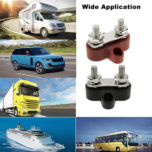Heart Horse Bus Bar Terminal Block 1/4'' Power Stud Battery Junction Post - Image 5