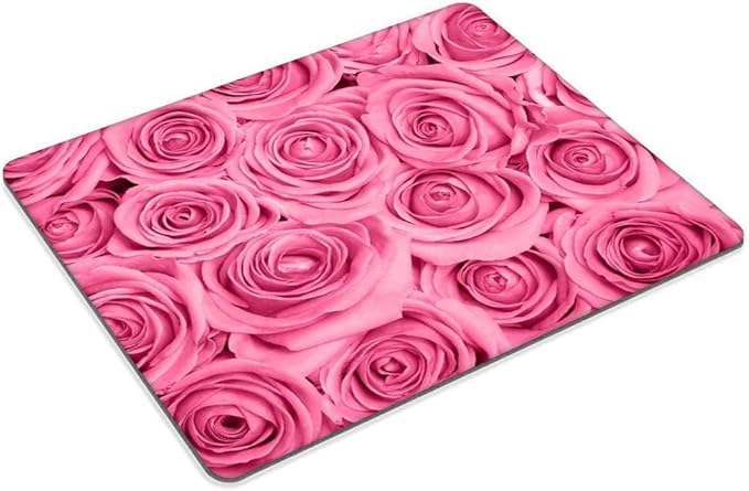 Pink Rose Mouse pad Customized Mousepad Non-Slip Rubber Base Mouse Pads - Image 2