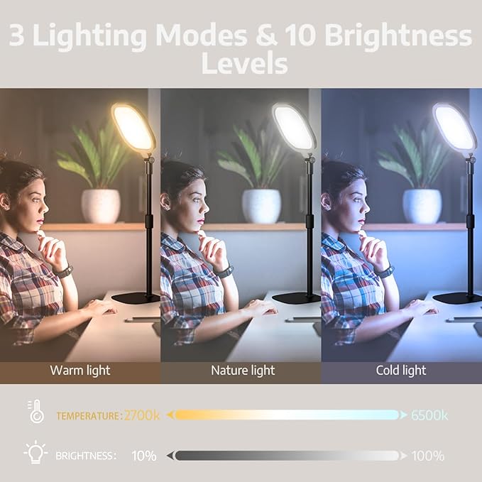 2Pcs Desktop Video Conference Lighting - Image 2