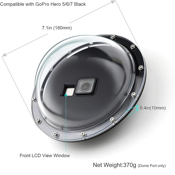 Dome Port for GoPro Hero 2018/7/6/5 Black - Image 4