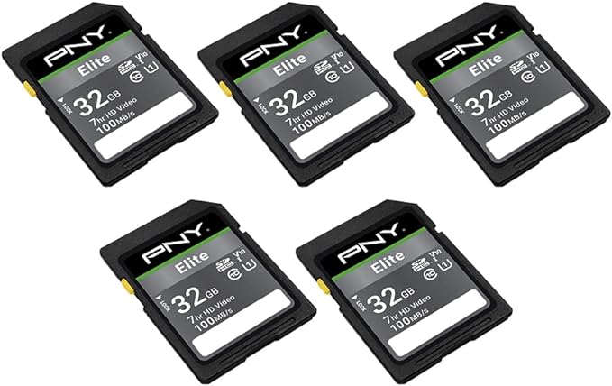 PNY 32GB Elite Class 10 U1 V10 SDHC Flash Memory Card - Image 2