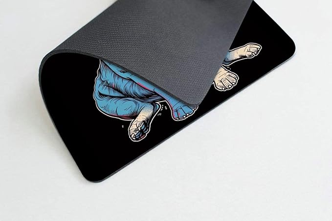 Square Mouse Pad Cool Dog with Sunglasses-1, Gaming Mouse Pads - Image 3