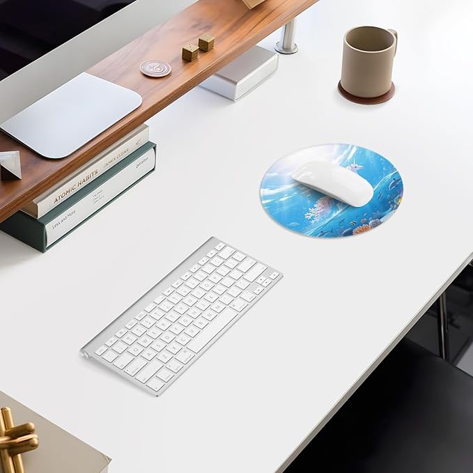 ITNRSIIET Mouse Pad Non-Slip Rubber Base Smooth Surface Stitched Edges - Image 7