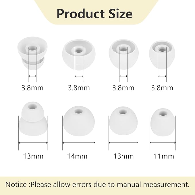 Ear Bud Covers Silicone Replacement Earbud Tips Compatible - Image 2