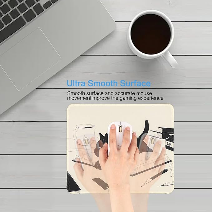 Funny Mouse pad Square Cute Mouse Mat - Image 5