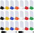 Meetory 45-Piece Blank Game Board Markers, 35-Piece Game Card Stands, 2 Black by Meetory