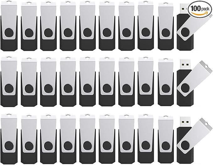 8GB Flash Drives 100 Pack, Wooolken USB 2.0 Thumb Drive by WOOOLKEN