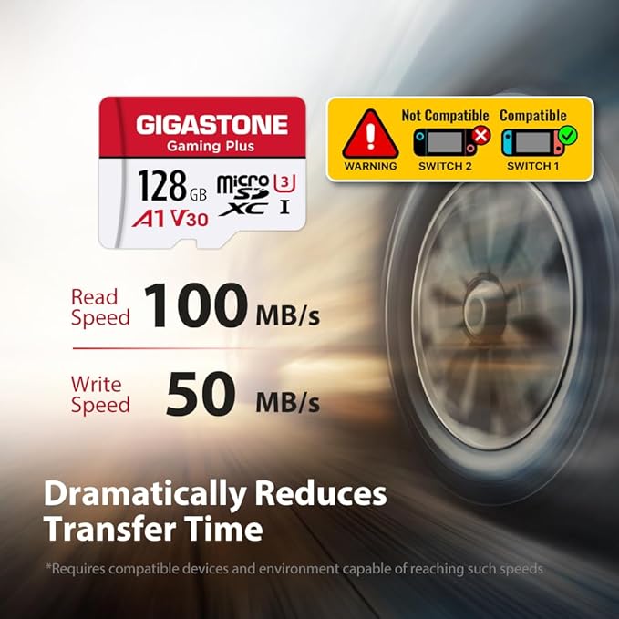 GIGASTONE Micro SD Card 128GB 5-Pack, Gaming Plus, MicroSDXC Memory Card - Image 3