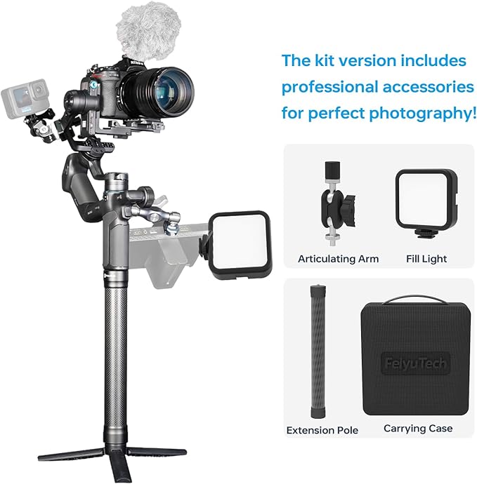 FeiyuTech SCORP Mini 3 Pro Camera Gimbal – AI 4.0 Tracking, Detachable Handle - Image 2