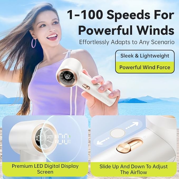 Portable Fan For Travel Mini: Small Pocket Handheld Personal Rechargeable - Image 4