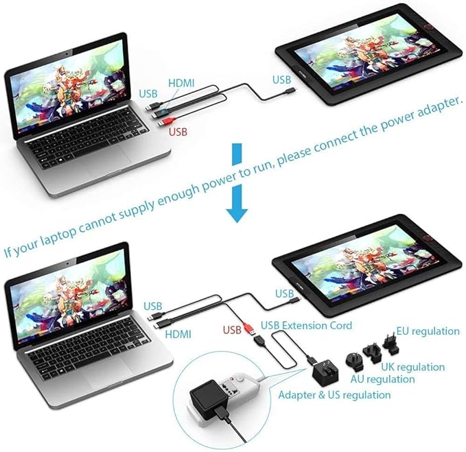 15.6" Drawing Tablet with Screen XPPen Artist 15.6 Pro Tilt Support Graphics - Image 9