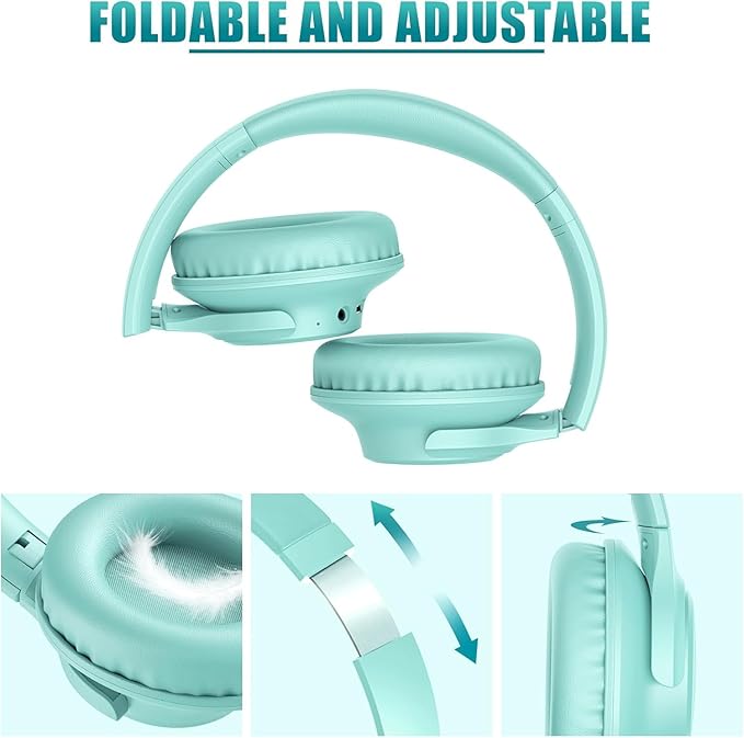 KVIDIO Bluetooth Headphones Over Ear, 65 Hours Playtime Wireless Headphones - Image 7