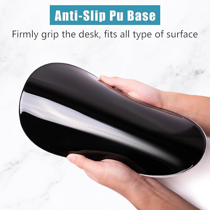 Ergonomic Mouse Pad Wrist Rest, Memory Foam Massage Design & Non-Slip PU Base - Image 7