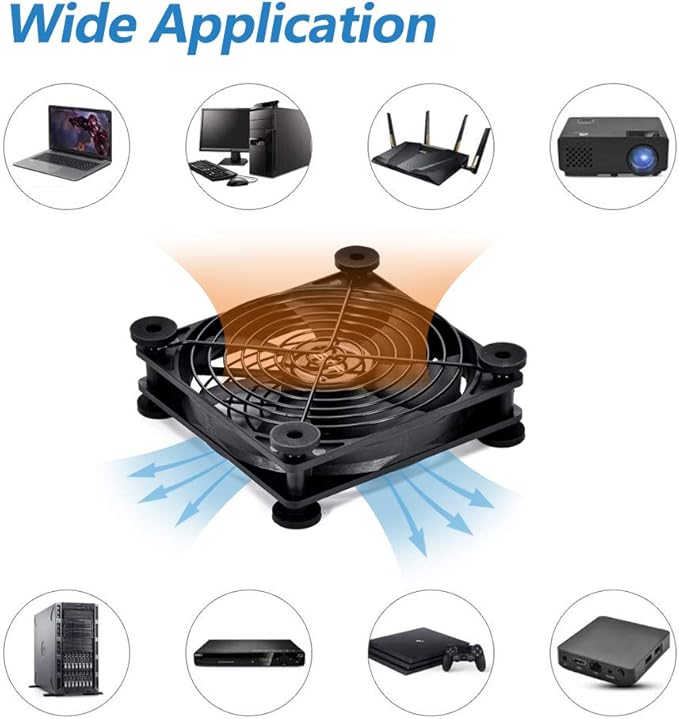 USB 120mm Quiet Fan, 5V USB Portable Cooling Fan - Image 7