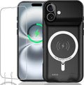 Battery Case iPhone 16 Plus, Upgraded 12000mAh Rechargeable Portable Extended by KCKEBLM