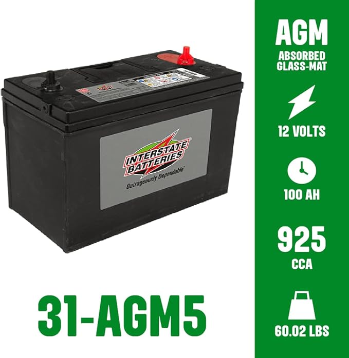 Interstate Batteries Marine Deep Cycle Battery 12V 100Ah 925CCA Pure Matrix - Image 4